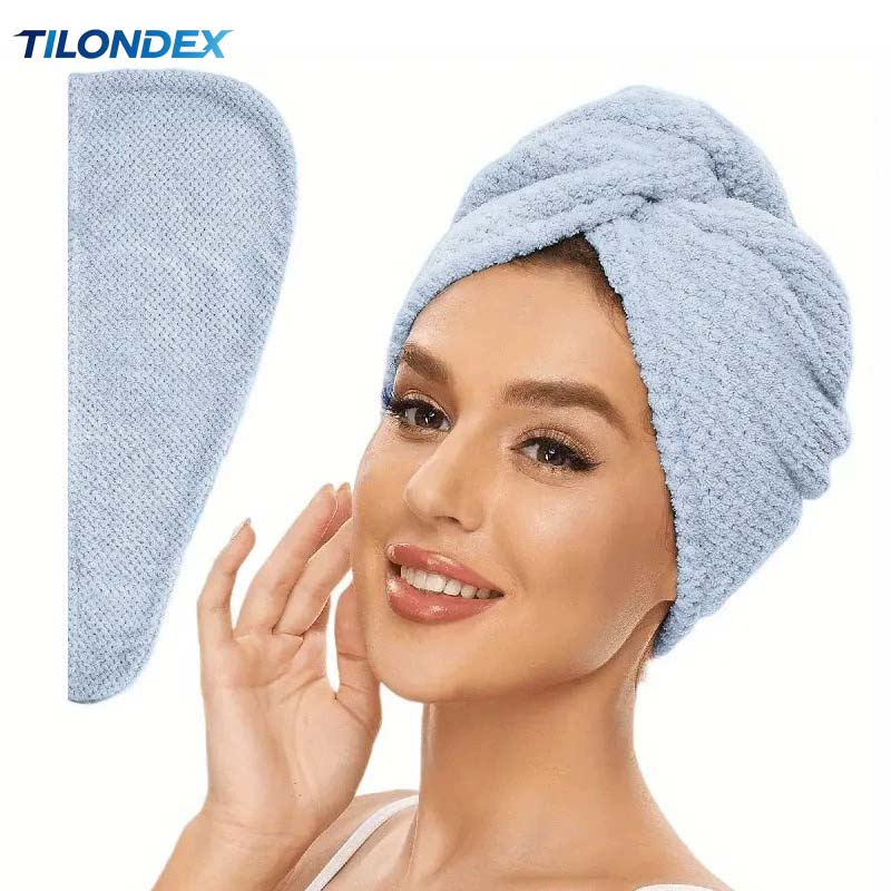 Hair Turban Towel - TILONDEX Turbante per Capelli in Pile