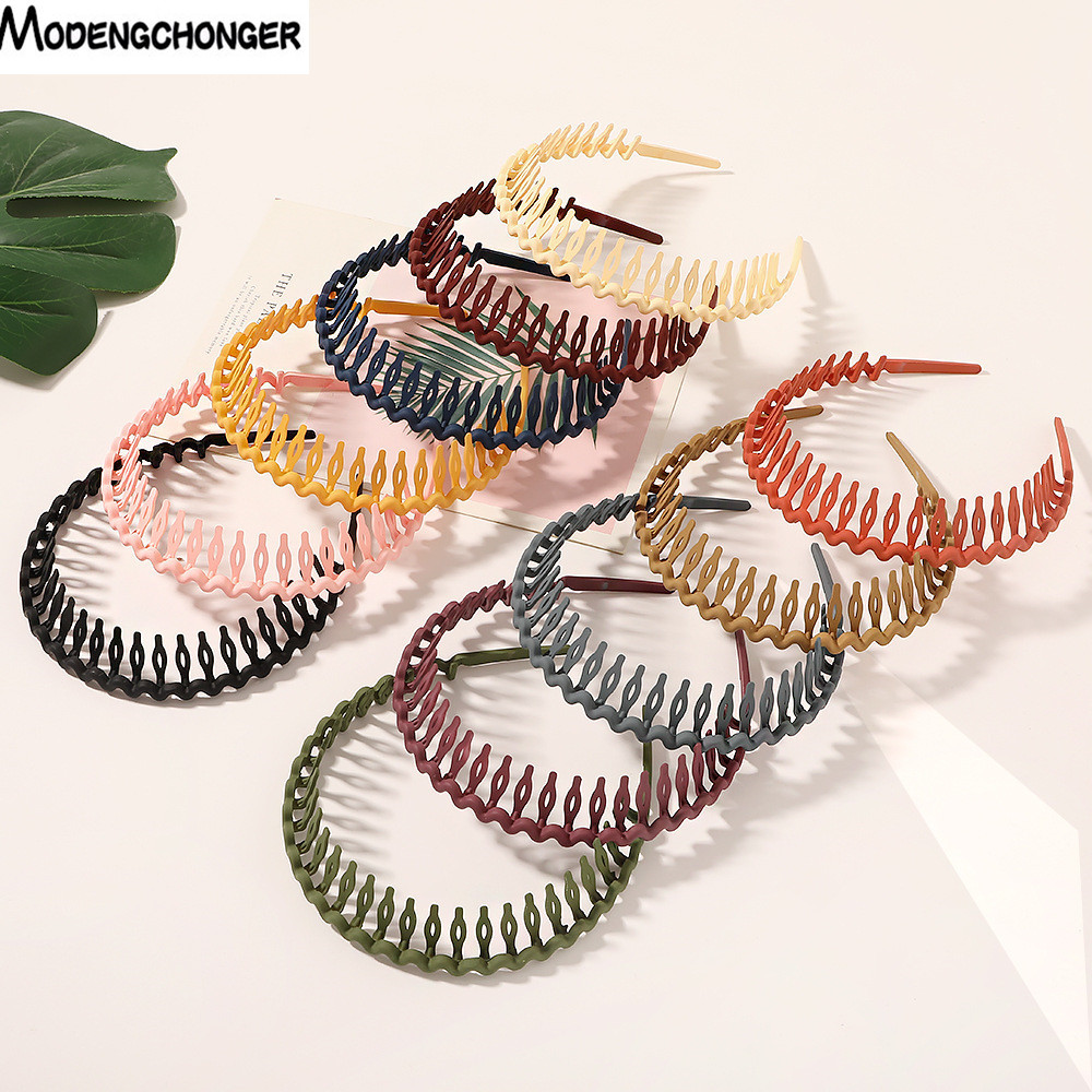 Hair Care Color - Moda semplice copricapo tinta unita pettine