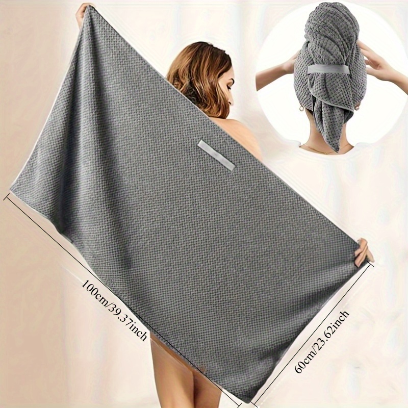 Hair Turban Towel - Asciugamano per Capelli in Microfibra Extra