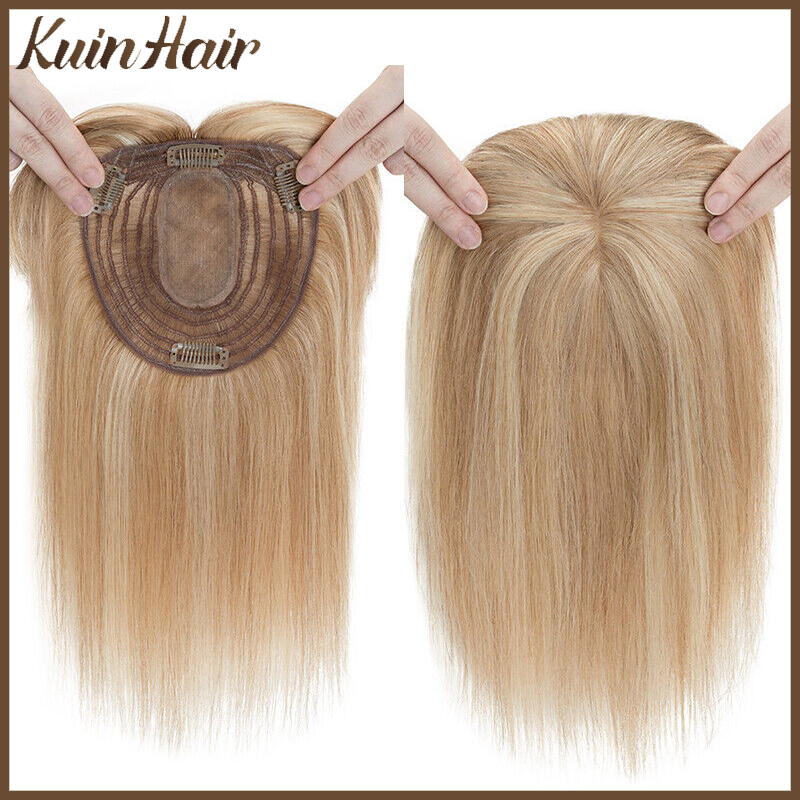 Clip In Hair Piece - Base in seta Topper da donna