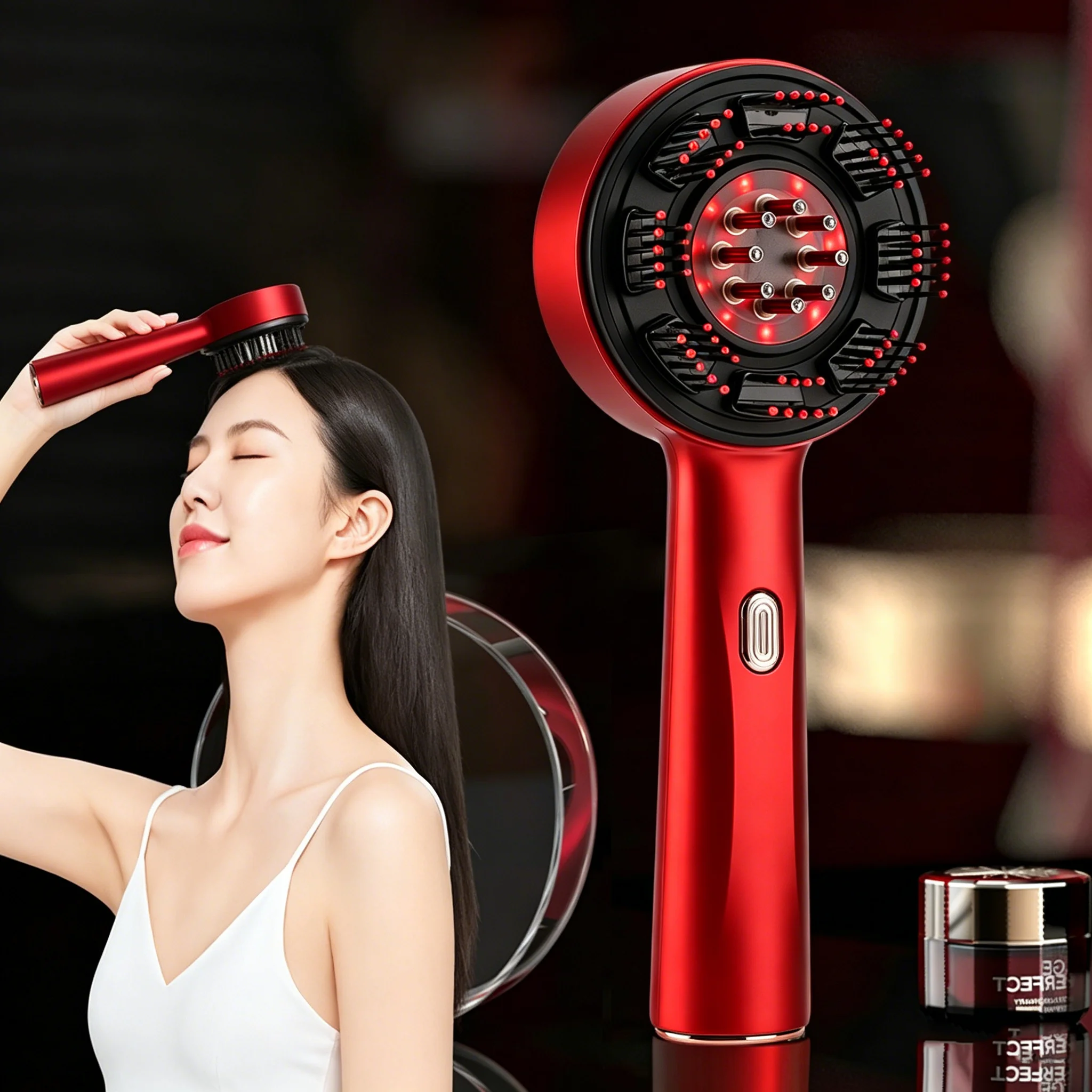 Hair Care For Hair Loss - Pettine Massaggiante Elettrico Portatile, Applicatore di