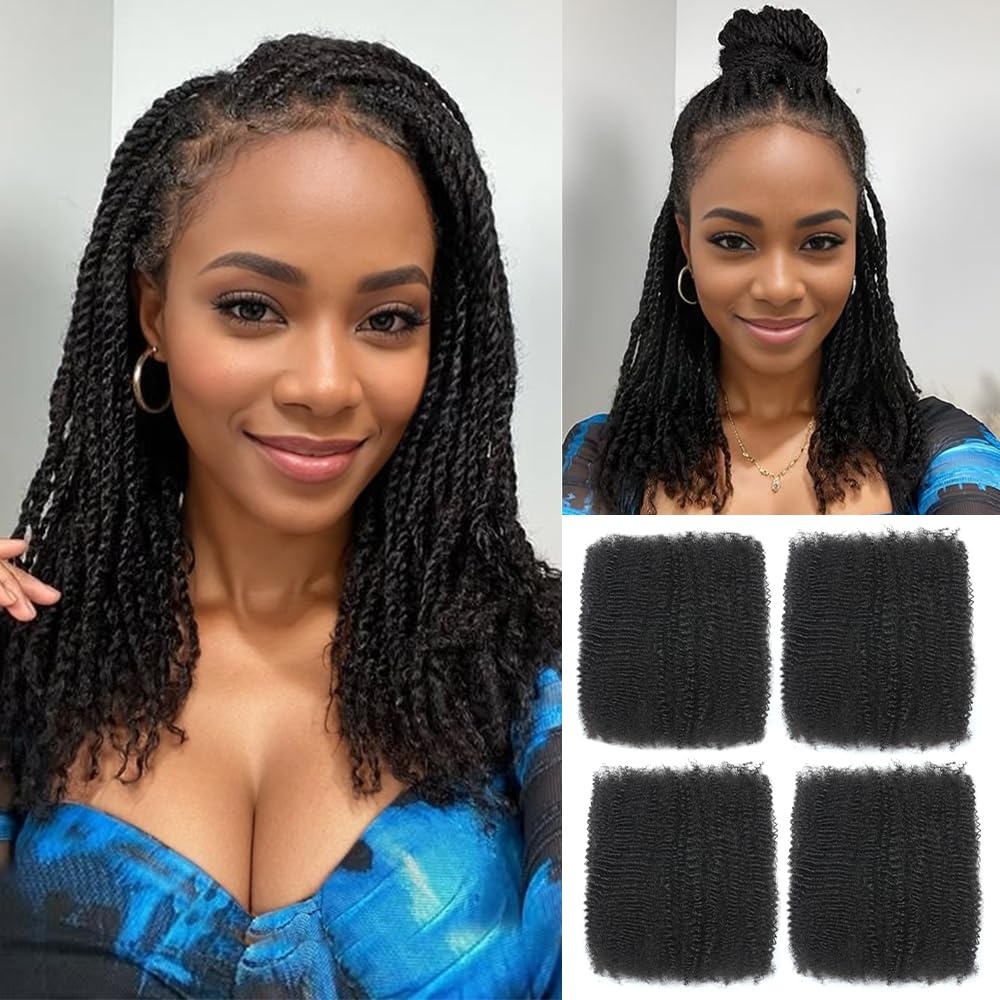 Hair Care Color - 1/3/5 pz. Capelli Umani Afro Ricci