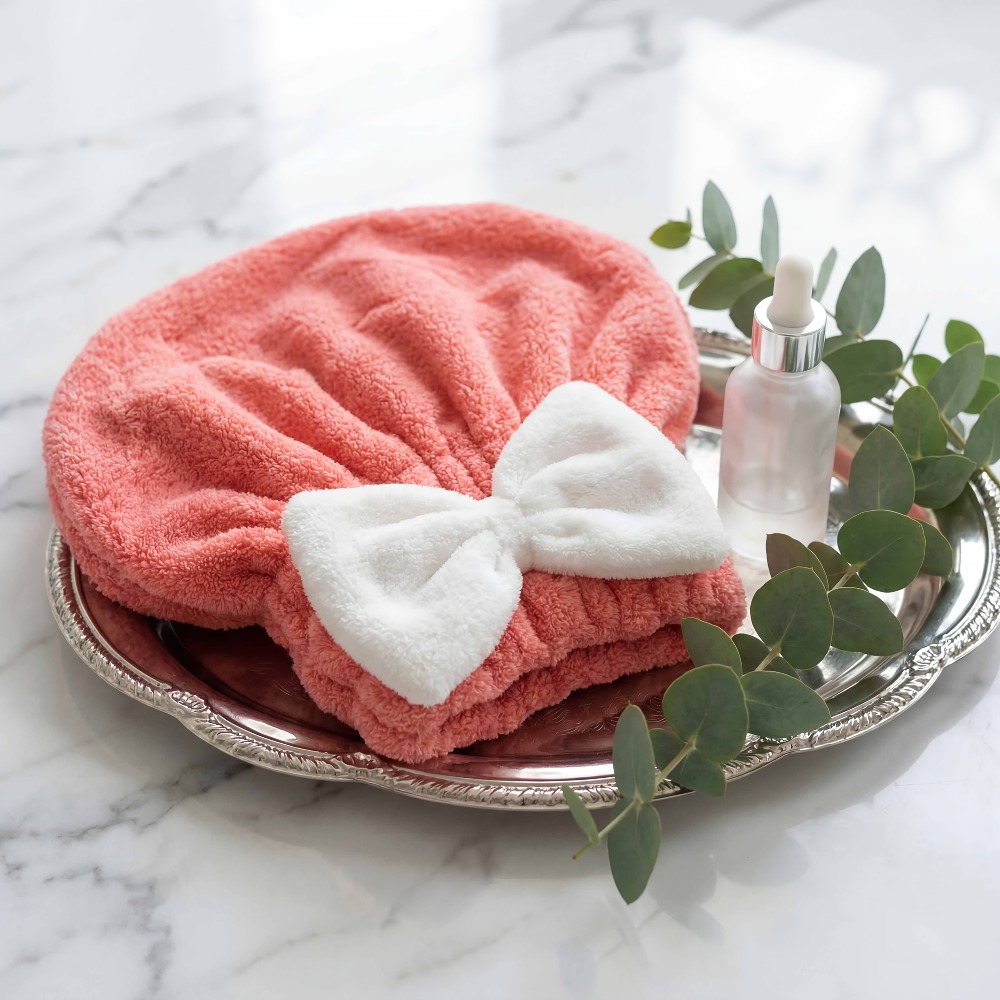 Hair Turban Towel - Turbante Asciugacapelli in Microfibra, Asciugamano per