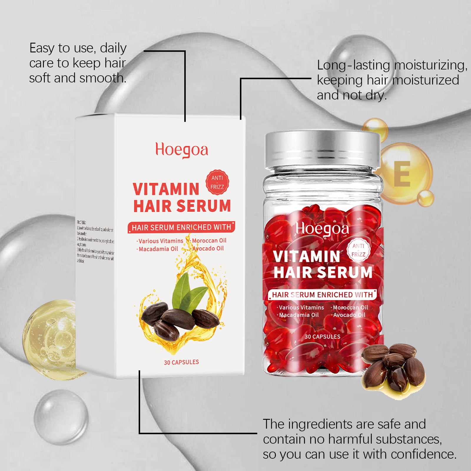 Hair Care For Hair Loss - Capsule di siero per la cura