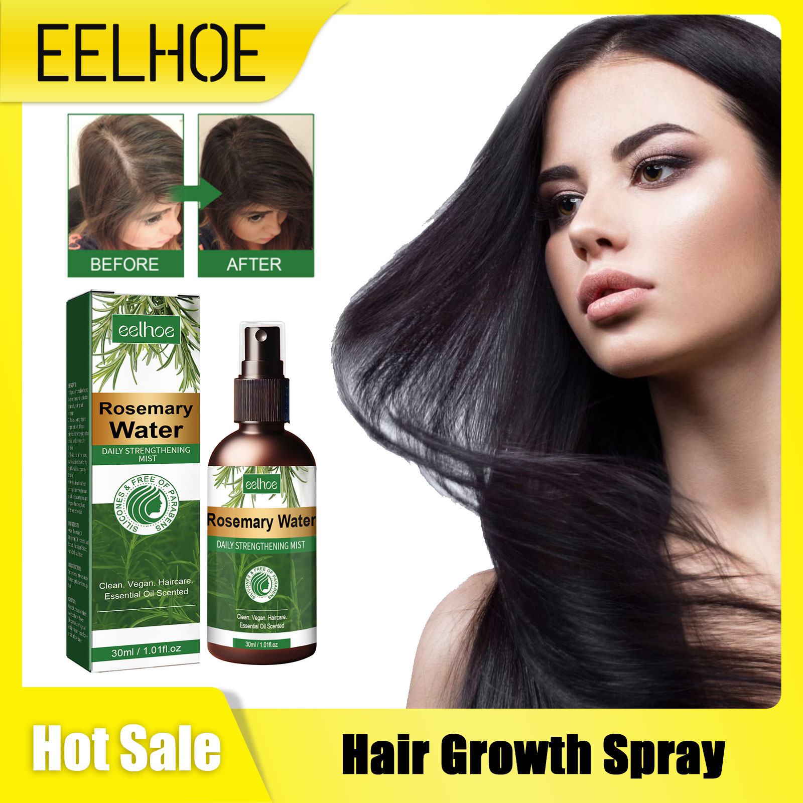Hair Care For Hair Loss - Spray al rosmarino per capelli Trattamento