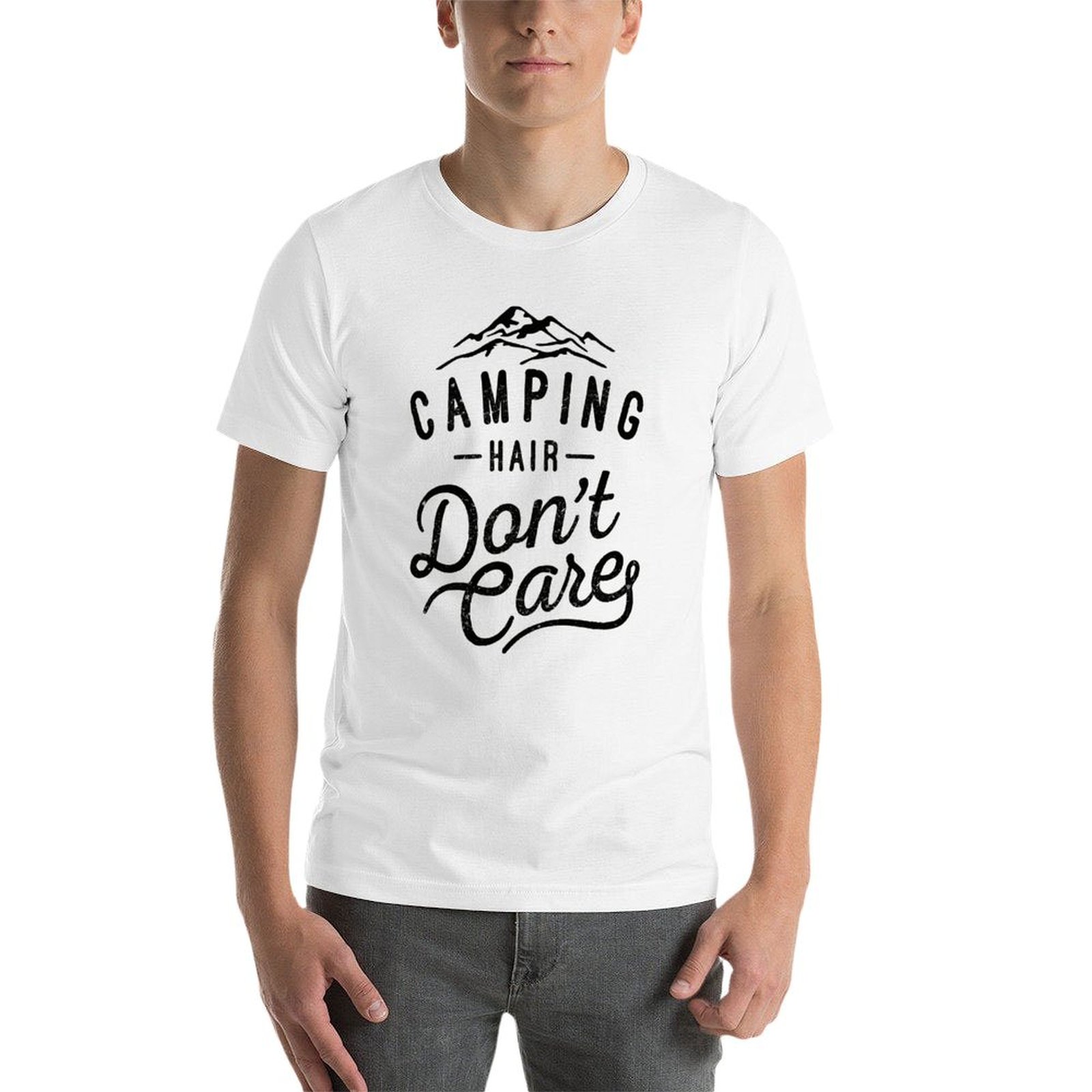 T-shirt Camping Hair Don't Car - Hair Care Works recensione e prezzo