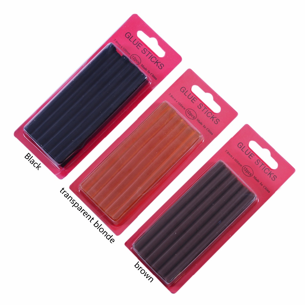 12 pz/lotto 0.7*10 cm Hot Melt - Glue Gun Hair recensione e prezzo