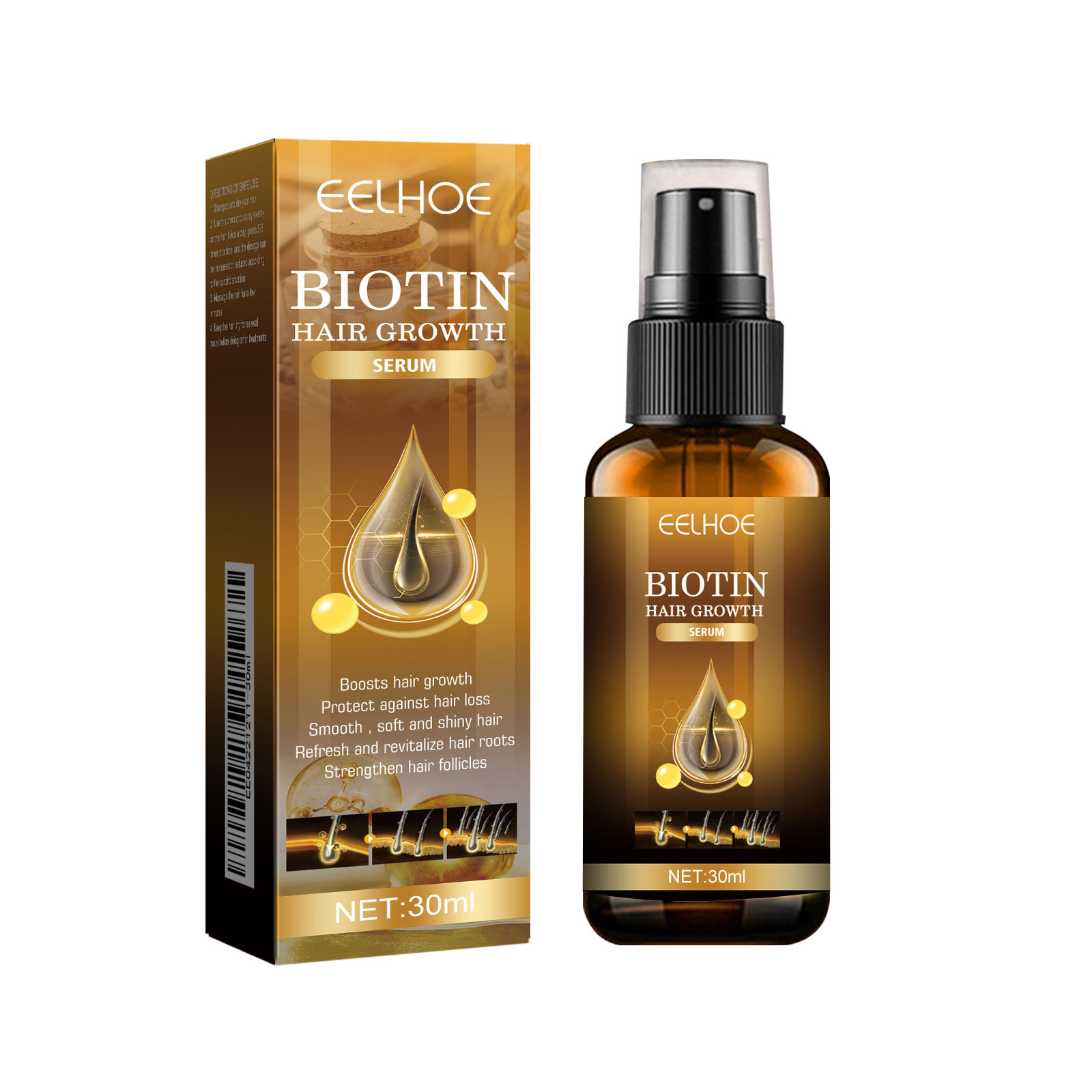 EELHOE Biotina Siero per la cr - Hair Care Natural Products recensione e prezzo