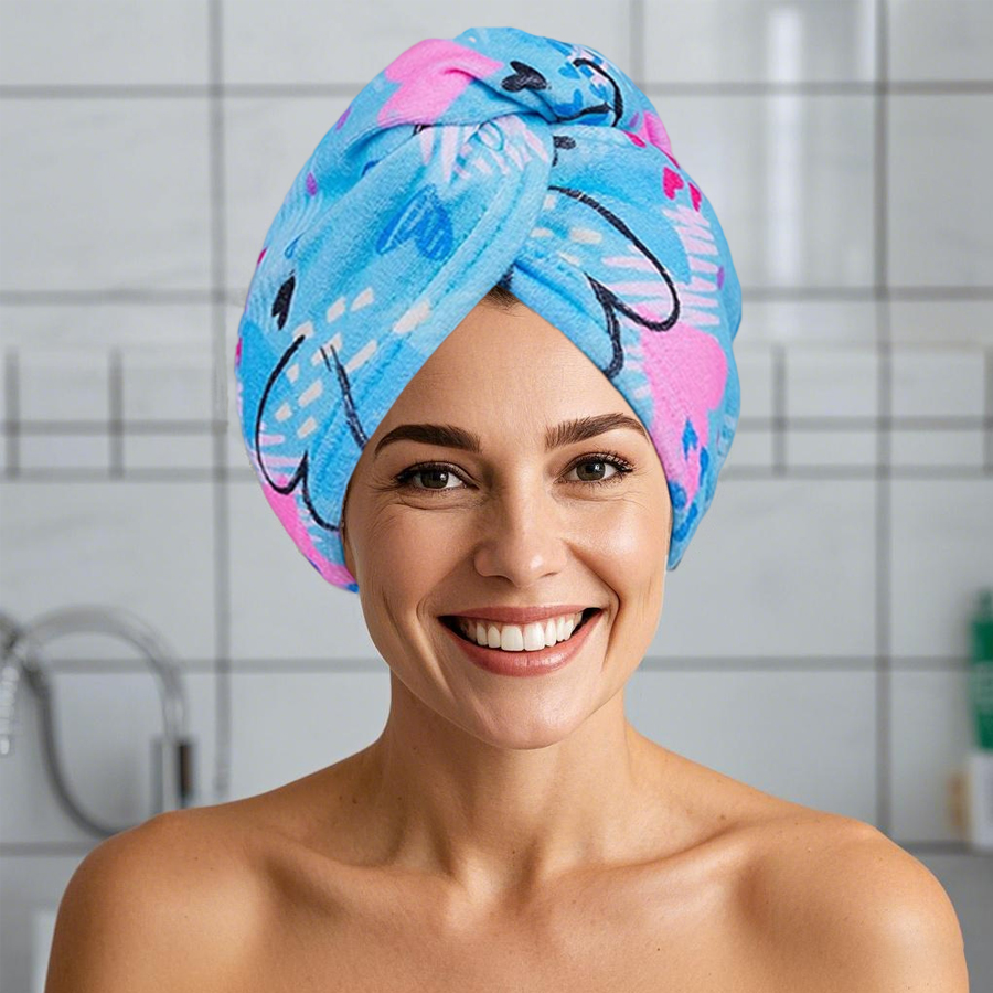 Set di 2 Turbanti Asciugacapel - Hair Turban Towel recensione e prezzo