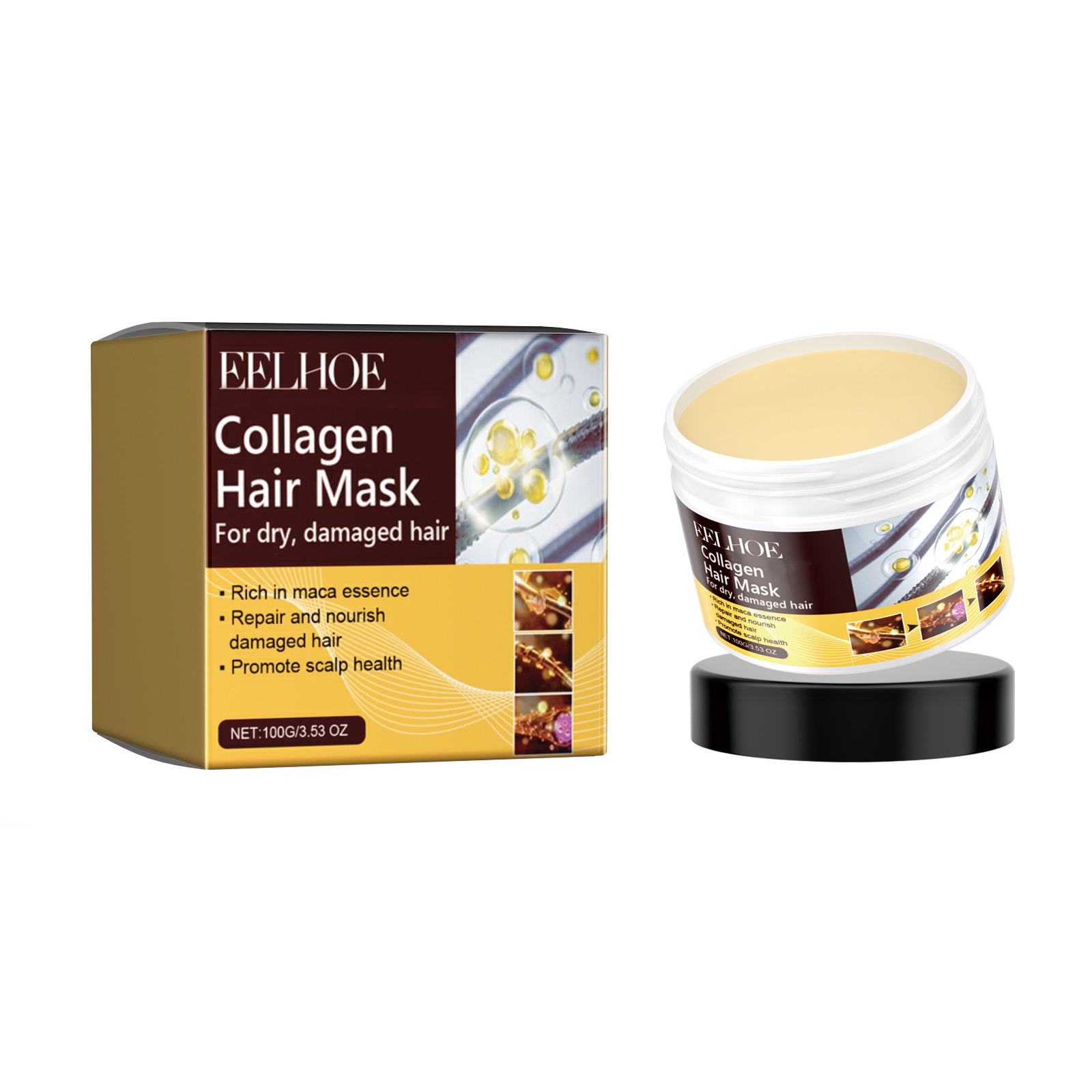 Maschera per Capelli al Collag - Hair Care Natural Products recensione e prezzo