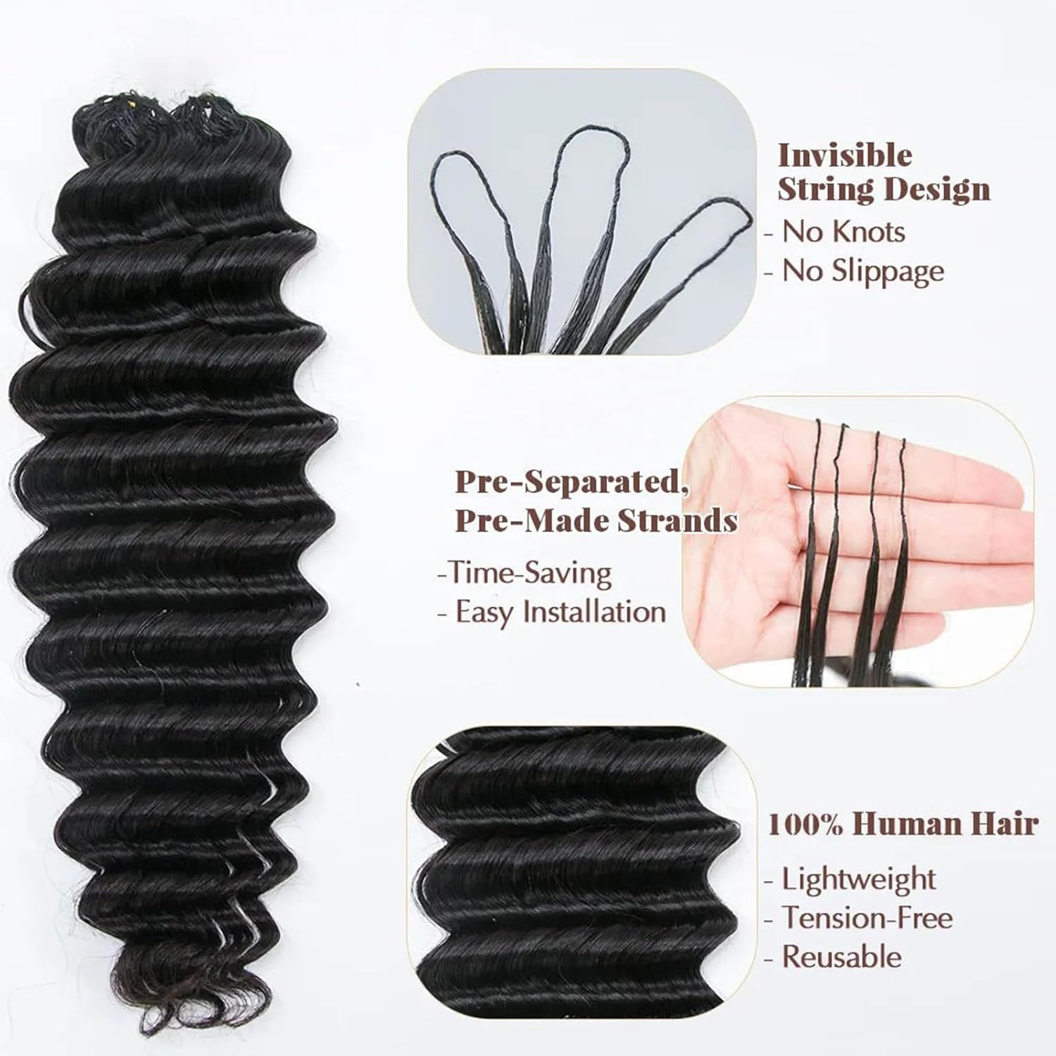 Extensioni per capelli umani D - Hair Care Color recensione e prezzo