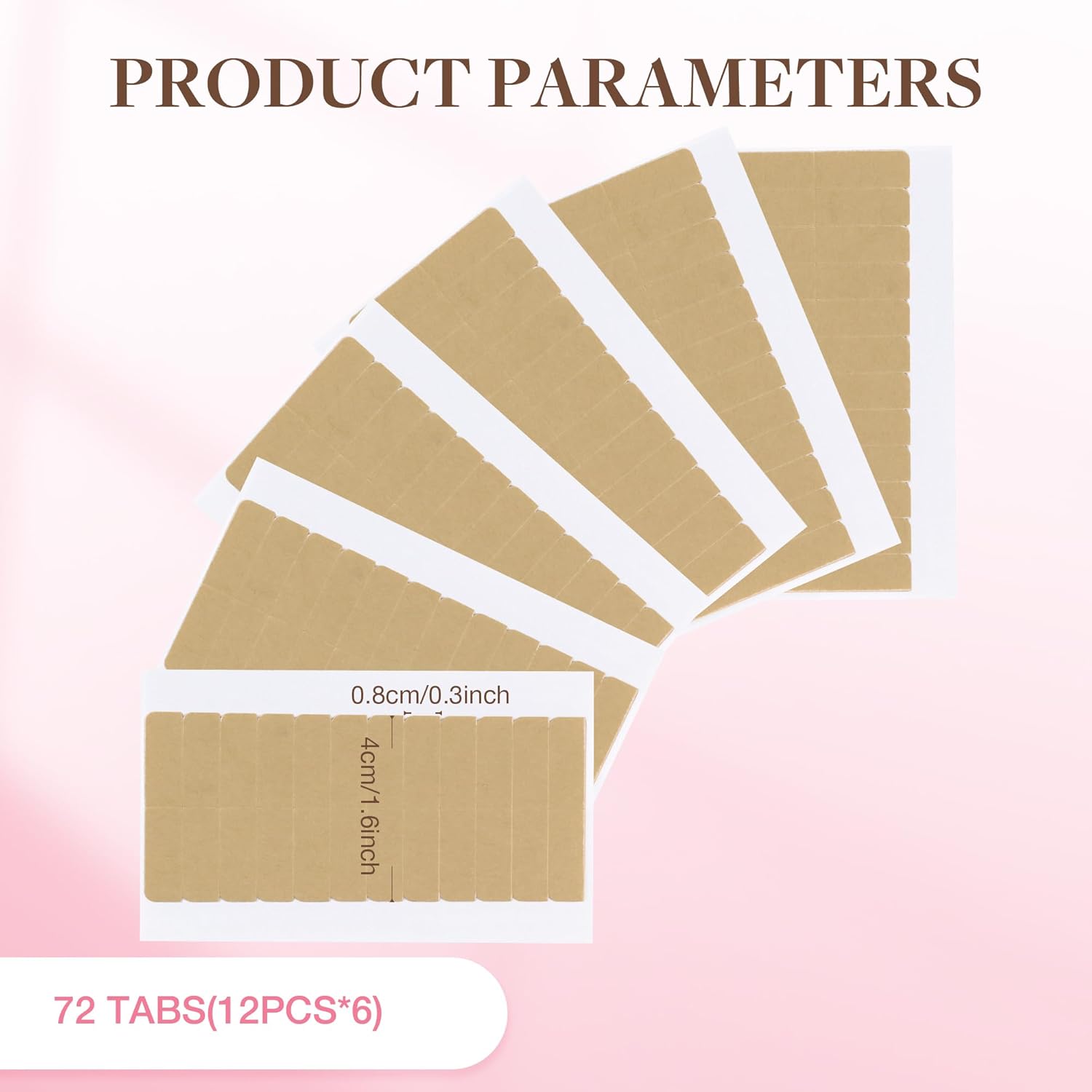72 nastri (6 fogli) Nastro bia - Hair Extension Tape In recensione e prezzo