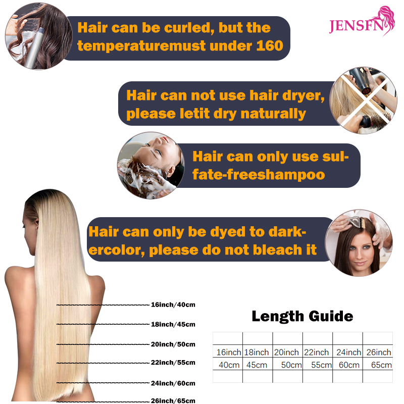 JENSFN Estensioni dei capelli  - Hair Care Color recensione e prezzo